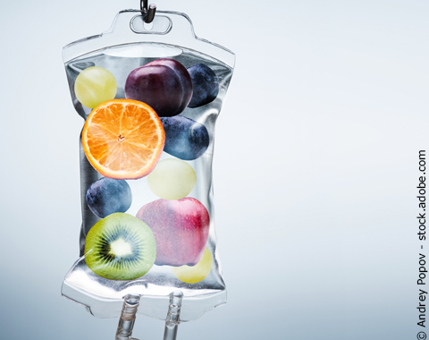 Foto Obst im Tropfbeutel