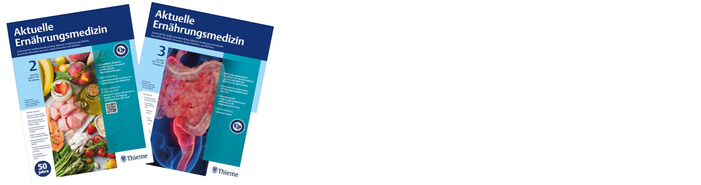 Coverbilder der Aktuellen Ernährungsmedizin